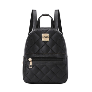 All'ingrosso Logo personalizzato moda elegante a buon mercato carino Mini pelle Casual ogni giorno zaino portatile per donne ragazze zaino per signore - Product Image 1