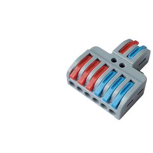 ฮันยี่ ขั้วต่อสายไฟแบบเร็ว 4 ตำแหน่ง 16A 300V ชนิดกดปุ่มอเนกประสงค์ - Product Image 1