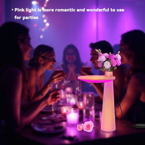 Lampu tiga warna ek buatan tangan untuk malam hari: mawar segar di dalam vas tanam dengan cepat meningkatkan suasana. - Product Image 2