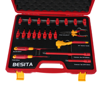 22 pièces de réparation automobile VDE isolé 1000V Kit d'outils à main Boîte à outils