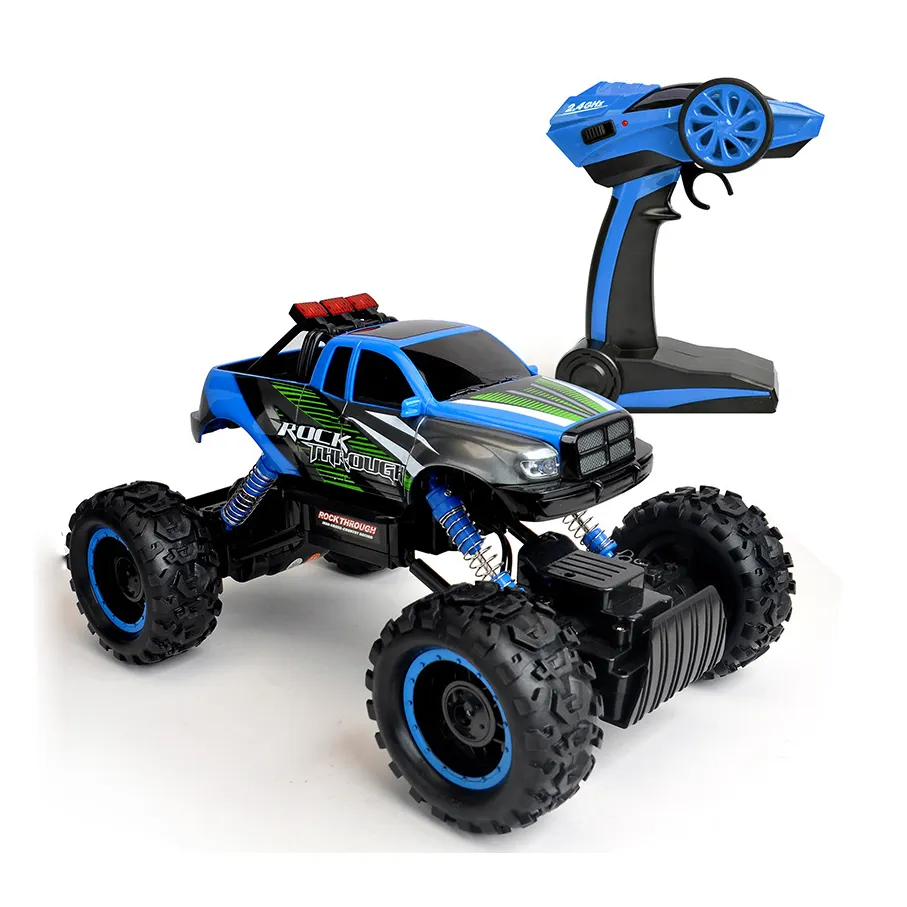男の子のおもちゃRC電気自動車1/14リモートクローラークライミングトラックHB1402青色