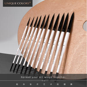 Pinceles de Acuarela de Cabeza Redonda, Pinceles de Pintura Artística de Alta Calidad con Bolsa Protectora, Gran Venta en China - Product Image 5