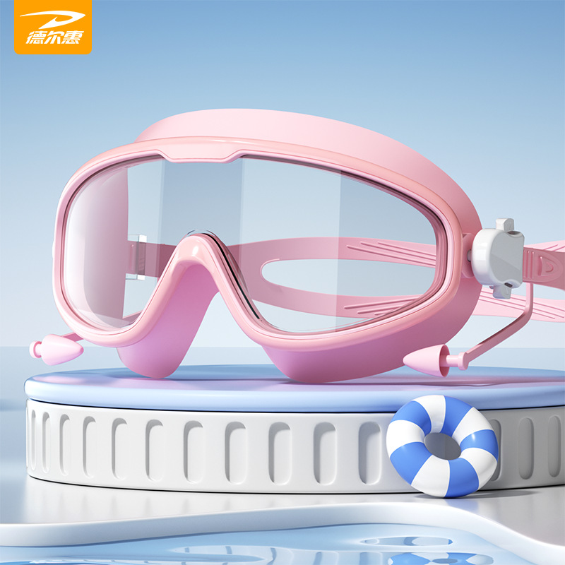 Gafas de natación para adultos en bolsa rosa