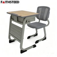 Ensemble Table et Chaise en Bois Économique pour Enfants et Étudiants – Solution Scolaire Tout-en-un pour la Lecture