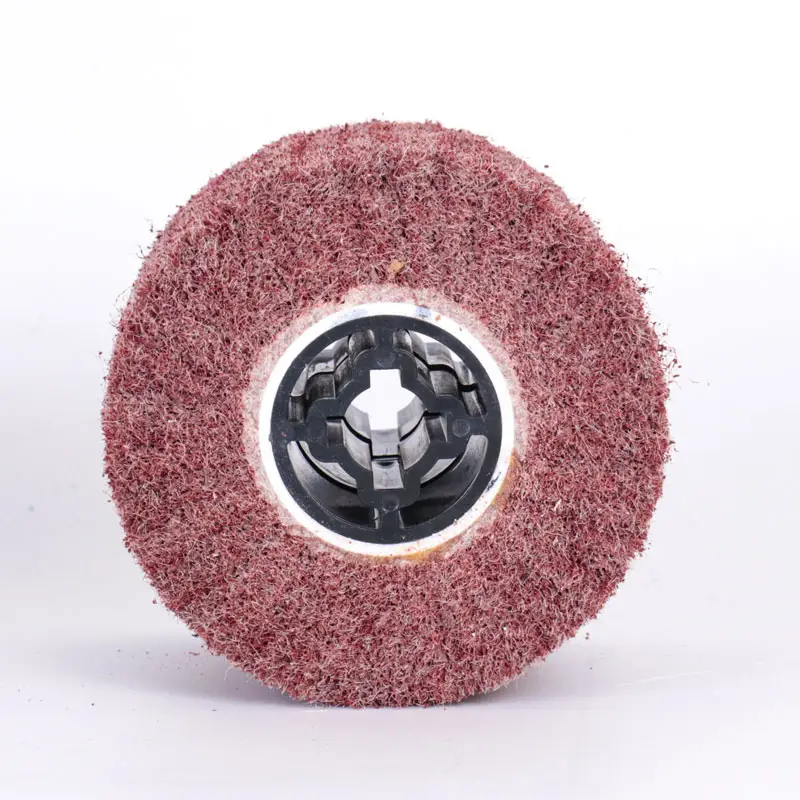 Non-woven Abrasive Flap Wheel Wire Drawing Polishing Buffing Wheel for Stainless Steel