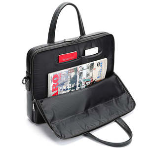 Maletín para portátil de cuero genuino de 17 pulgadas, bolsa de mensajero portátil de gran capacidad, bolsa suave para uso comercial de hombres - Product Image 3