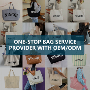 Custom Logo <strong>Women</strong> Oversize Large Capacity Weekend Party Reusable Gym <strong>Beach</strong> Canvas Cotton Shopping Tote <strong>Bag</strong> - Product Image 5