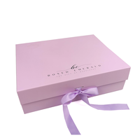Boîte pliante en carton pour chaussures, chaussettes et fourrures, design original, personnalisable, grand format, avec ruban
