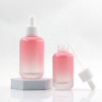 Flacon compte-gouttes vide en verre transparent pour huiles essentielles, avec pompe à bulbe en caoutchouc et bouchon à vis, 30ml 50ml 100ml 120ml, vente en gros pour sérum, usine OEM