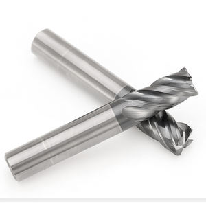 Fraise à bout arrondi à 4 cannelures en carbure monobloc revêtu pour l'acier inoxydable, outil de fraisage CNC - Product Image 2