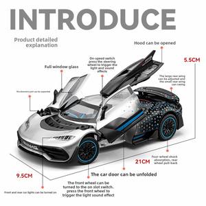Offre Spéciale : Modèle de Voiture de Sport AMG ONE en Alliage Moulé sous Pression à l'Échelle 1:24, Roues Écologiques Mobiles, Emballage Boîte Couleur, Pour Enfants de 5 Ans et Plus - Product Image 2