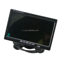 Monitor pandangan belakang Av Universal 4 dasbor mobil Split 7 inci RGB DC12V-24V 7 inci 4 layar LCD Quad Split 4 CN;GUA