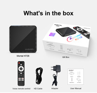TV Box Mortal H728 con Android 14, Allwinner H728 Octa Core, 4GB+64GB, 8K, WiFi 6, Reproductor Multimedia IPTV OTT, Control por Voz