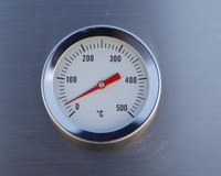 Grillade Spartan à capot en acier inoxydable de 150 cm ; Grand grillade à gaz de 40 kg pour porc et agneau