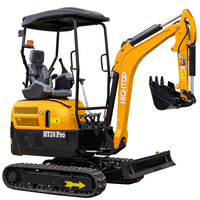 Mini excavateur HT20 PRO petit engin de terrassement mini escavateur Offre Spéciale UE 1.6Ton 2Ton