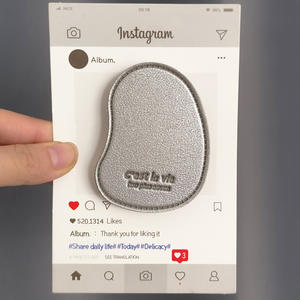 Support de <span class=keywords><strong>téléphone</strong></span> portable transparent avec design en cuir grainé de luxe, style Ins, accessoires pour <span class=keywords><strong>téléphone</strong></span> portable, vente en gros, support paresseux - Product Image 4