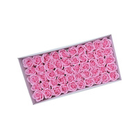 Bouquet de roses artificielles à trois couches pour DIY, avec base de plateau et bande anti-éclaboussures, fleurs de Noël artificielles, têtes de fleurs