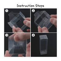 Boîte cadeau transparente carrée en plastique PP/PET/PVC/PS jetable écologique personnalisée