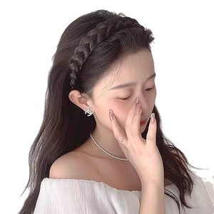 Serre-tête tressé en queue de poisson pour <span class=keywords><strong>femme</strong></span>, ornement capillaire tressé en maille torsadée, style doux, haute qualité - Product Image 6