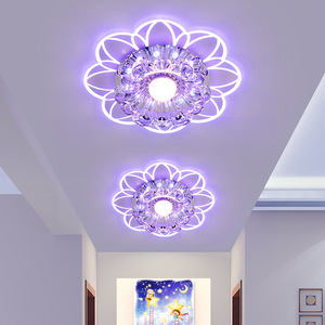 Nhỏ đèn trần pha lê ban công 5W hoa hình dạng RGB đèn trần cho hành lang - Product Image 2