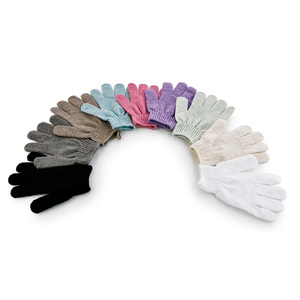 Milieuvriendelijke Vingers Bad Wanten Koreaanse Spa Verwijderen Dode Huid Douche <span class=keywords><strong>Scrub</strong></span> Bad Schoner Exfoliërende Handschoenen Voor Baden - Product Image 5