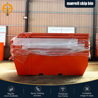 Conteneur à déchets en acier personnalisable, bac à déchets de 3m³ à 9m³, empilable, pour le traitement des déchets de construction
