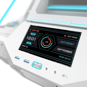 Boîtier PC Mecha Space NPC <span class=keywords><strong>ALSEYE</strong></span>, design futuriste et technologique, micro ATX/ITX, refroidisseur 360, boîtiers et tours d'ordinateurs de jeu - Product Image 5