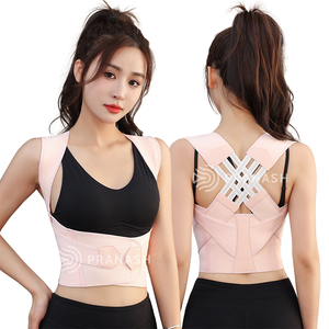 Ajustável Adulto Cinta Traseira Superior Profissional Clavícula Suporte Ombro Brace Respirável Spine Posture Corrector Um Encaixa Tudo