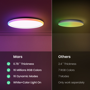 Lámpara de Techo Inteligente <span class=keywords><strong>YEELIGHT</strong></span> Mars 400, Aplicación Mijia, 16 Millones de Colores RGBICWW, Luz Lateral, Compatible con las Principales Plataformas AIoT - Product Image 6