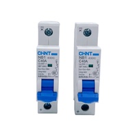 Disjoncteur miniature Chint NB1-63DC C16 1P-4P 32A/63A 230/400V 6kA pour montage sur rail MCB