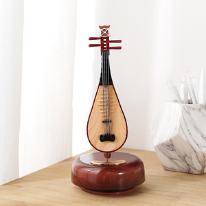 Boîte à musique rotative créative Guitare Violon Saxophone <span class=keywords><strong>Pipa</strong></span> <span class=keywords><strong>Instrument</strong></span> Boîte à huit tons Cadeau de festival Cadeau de saison de remise des diplômes - Product Image 5