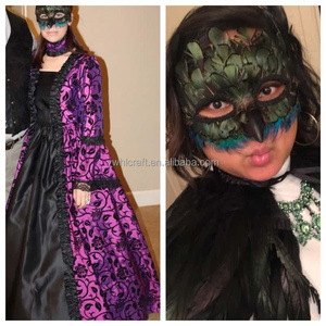 Masques de paon HLC, masques <span class=keywords><strong>d</strong></span>'animaux en <span class=keywords><strong>plumes</strong></span>, masques de mascarade, masques <span class=keywords><strong>d</strong></span>'<span class=keywords><strong>oiseaux</strong></span>, masques de cosplay pour Halloween, masques pour le Mardi Gras et le carnaval vénitien - Product Image 5