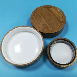 Cấp Thực Phẩm Tùy Chỉnh Rõ Ràng Borosilicate Lọ Thủy Tinh Với Tre Keo Gỗ Óc Chó Vít Có Nắp Đậy - Product Image 2