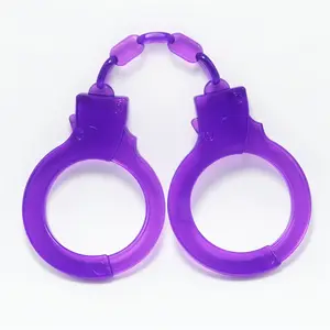 Soft Rubber Fun Ankle Handcuffs Chain Upper Body Restraint Handcuffs Sex Toys for Couples
