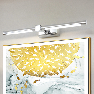 COMBO Lampe LED chromée pour miroir 3500K Blanc chaud, éclairage de salle de bain à montage en surface, design moderne, IRC 85+ - Product Image 2