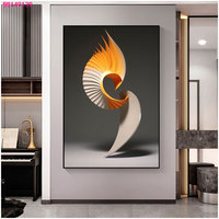 Art mural suspendu moderne et créatif de style Art Déco pour la décoration de la maison, taille et cadre personnalisables