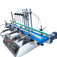 Machine de remplissage automatique à 4 têtes pour lait, liquides chimiques, eau, boissons, sauce soja, alcool, jus, eau gazeuse et eau de Javel