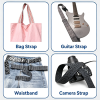 Ruban élastique jacquard personnalisé de qualité supérieure, ruban tissé avec logo pour vêtements, vêtements de sport, bandes de taille