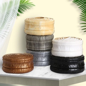 Self Adhesive Waterproof PVC Baseboard Stickers 2.3M X 8Cm Modern Design Home Decoration Wall Trim Skirting Board - Product Image 1