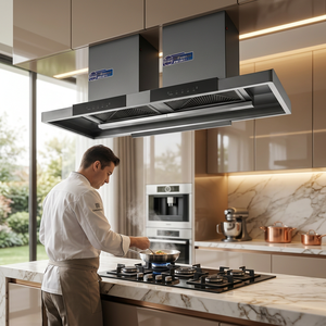 <span class=keywords><strong>Campana</strong></span> <span class=keywords><strong>Extractora</strong></span> Comercial de Acero Inoxidable de 110V, <span class=keywords><strong>Integrada</strong></span>, Bajo Nivel de Ruido, Eficiente Energéticamente, para Cocina Doméstica - Product Image 6