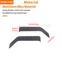 Panneau de ventilation en alliage d'aluminium pour Suzuki Jimny 2 portes (2007-2017) Accessoires d'extérieur