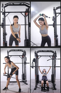 Station multifonctionnelle Nouveau style Équipement de gymnastique commerciale Smith Machine Frame Squat <span class=keywords><strong>Trainer</strong></span> - Product Image 6