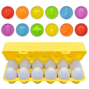 Jouet éducatif Montessori trieur de formes pour les tout-petits 6 pièces poussin correspondant oeufs <span class=keywords><strong>Puzzle</strong></span> joue et jeux pour l'illumination de bébé - Product Image 6