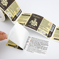 Etiquetas Personalizadas Multicamadas Descascáveis em Rolo, Adesivos Reutilizáveis de Dupla Camada para Informações de Produtos