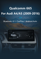 Snapdragon 665 CarPlay inalámbrico Android 14 Audi A4/A5 2009-2017 navegación GPS HD Pantalla de 10,25 pulgadas con RGB y amplificador