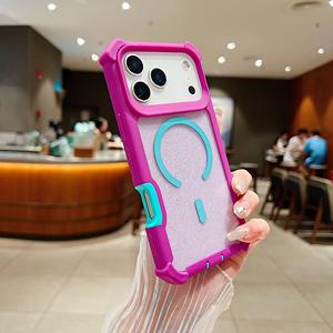 Funda Magnética Inalámbrica 2 en 1 para Teléfono, Estilo Ins, Translúcida, Antigolpes, para iPhone 17 Pro Max - Product Image 2