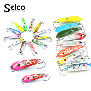 Cuchara de pesca con señuelo de Metal en forma de calamar de 5cm de alta calidad <span class=keywords><strong>Selco</strong></span> para curricán de mar y pesca en barco en Río Jigging cebo duro - Product Image 3