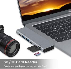 7 in 2 doppio <span class=keywords><strong>USB</strong></span> tipo <span class=keywords><strong>C</strong></span> a 4K <span class=keywords><strong>HDMI</strong></span> Hub con slot per schede SD TF e <span class=keywords><strong>USB</strong></span>-<span class=keywords><strong>C</strong></span> e PD ricarica rapida e 2 <span class=keywords><strong>USB</strong></span>-A per MacBook Pro e altro ancora - Product Image 6