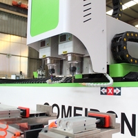 Fabricant d'équipements de perçage et de fraisage CNC en alliage d'aluminium de 3000 mm x 1500 mm, machine multifonctionnelle de taraudage de profilés en aluminium