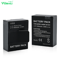 Batería de Iones de Litio para Cámara de Acción GoPro AHDBT-201 AHDBT-301, 3.7V 1600mAh 5.9Wh, Compatible con GoPro Hero 2 Hero 3 Hero3+, Cámara Deportiva
